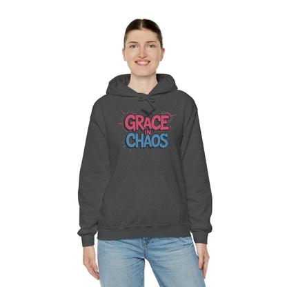 Women's Hoodie Grace in Chaos, Graffiti Dripping Street Art Urban Hoodie, Bold Graphic Pullover