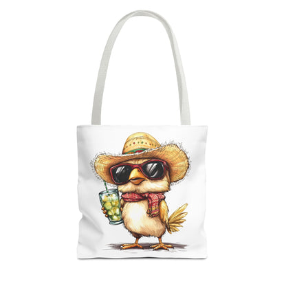 Chic Summer Tote Bag, Fun Bird Design, Beach Bag, Vacation Accessory, Perfect Gift for Bird Lovers, Eco-Friendly Shopper