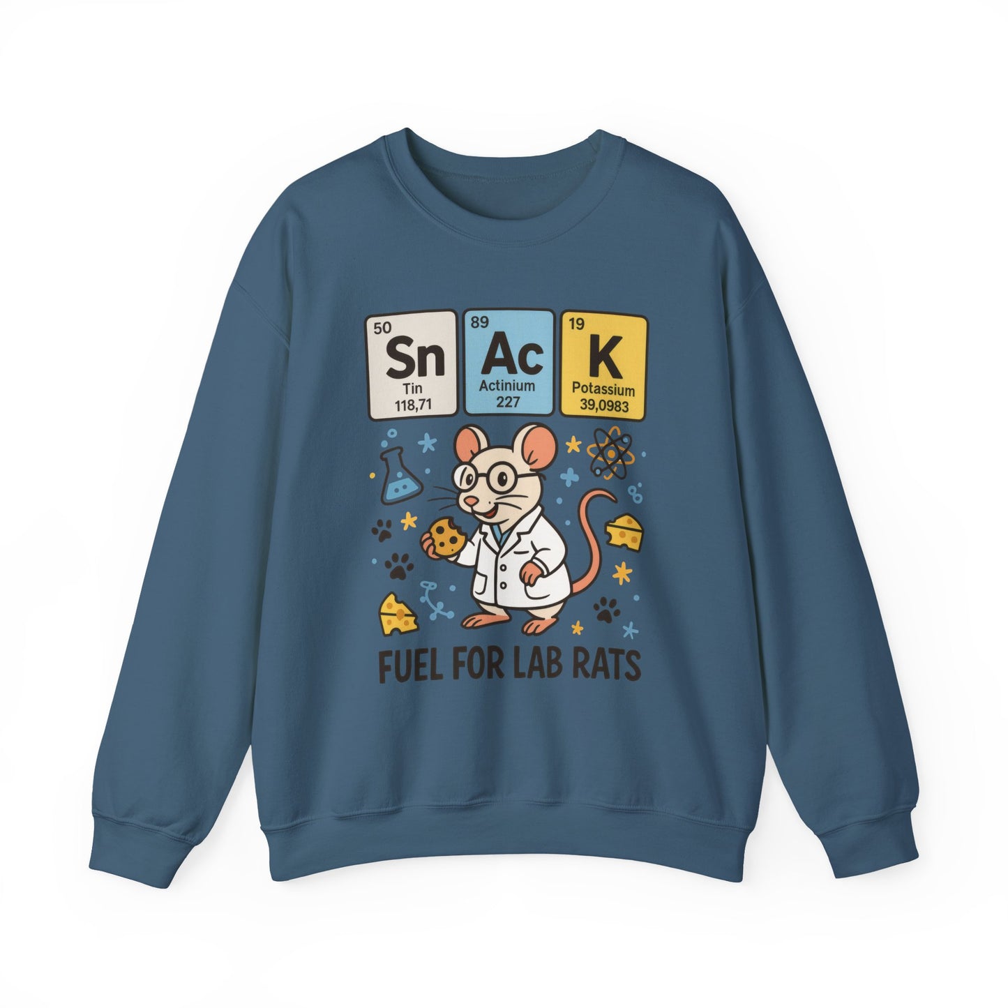 Lab Rat Science Sweatshirt, Science Crewneck, Funny Gift for Teachers, Chemistry Sweatshirt, Cute Lab Rat Design, Perfect for Birthdays