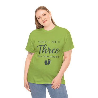 Maternity T-Shirt, Cute Pregnancy Announcement Shirt, Our Little Miracle Expecting Mom Gift, Baby Reveal Tee, Baby Showers Gift