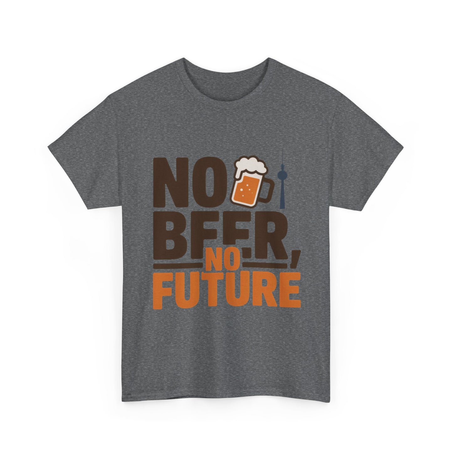 No Beer No Future Funny Beer Graphic Mens T-Shirt, Beer Tee, Beer Lover Tee