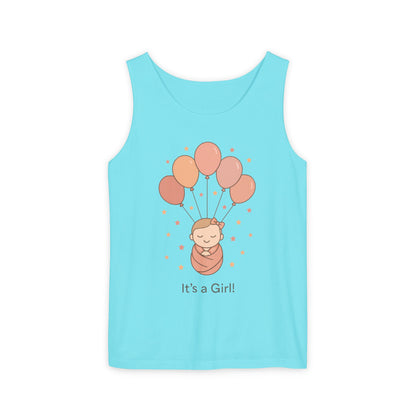 It's a Girl! Baby Shower Tank Top, Baby Girl Pregnancy Announcement Shirt, Gender Reveal Mom To Be Gift, Expecting Baby Shower Top