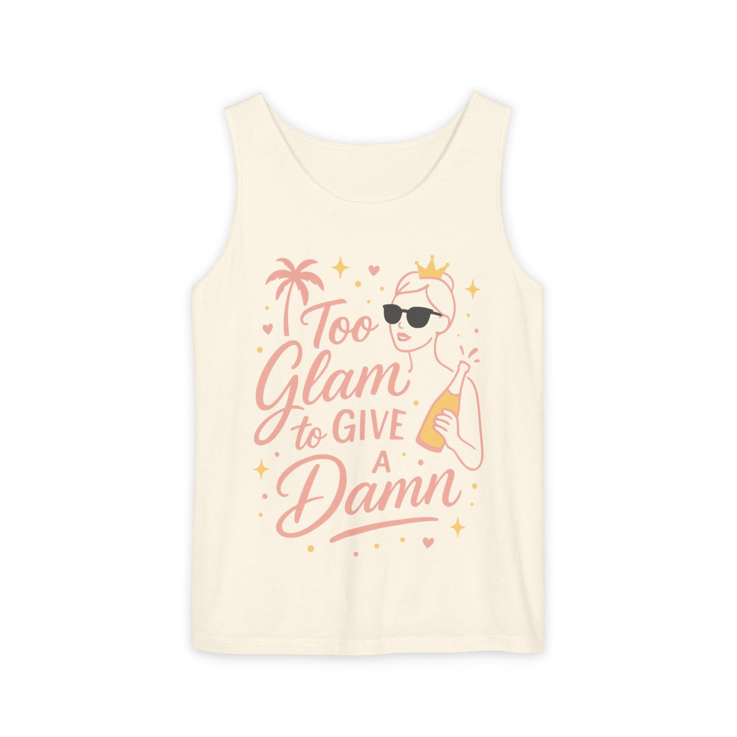 Too Glam to Give a Damn Bridal Party Tank Top, Bachelorette Party Tee, Bridesmaid Wedding Tee, Hen Party Top, Bridal Shower,Bridesmaids Gift