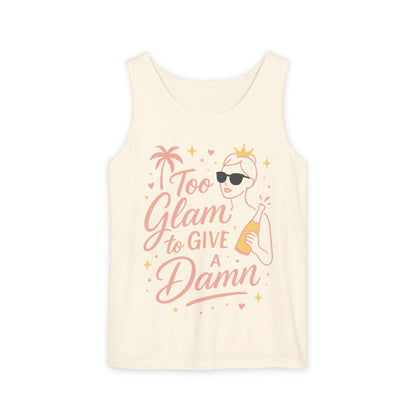 Too Glam to Give a Damn Bridal Party Tank Top, Bachelorette Party Tee, Bridesmaid Wedding Tee, Hen Party Top, Bridal Shower,Bridesmaids Gift