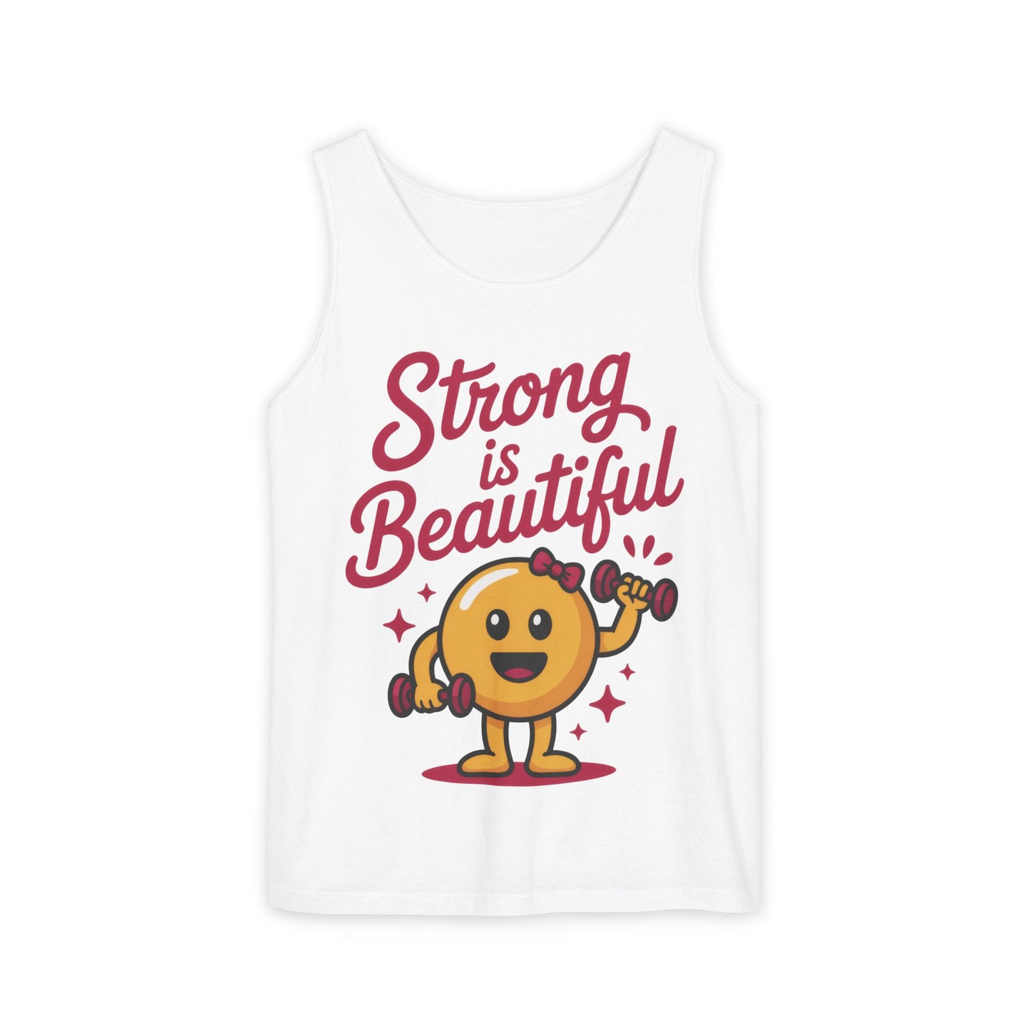 Strong is Beautiful Womens Tank Top, Cute Fitness and Gym Motivation Shirt, Workout Shirt, Exercise Top, Gift for Her, Summer Activewear
