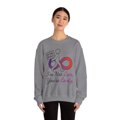 My Time, My Rules Funny Crewneck Sweatshirt, Womens Pullover, Gift for Her, Birthdays, Humor Clothing, Casual Style