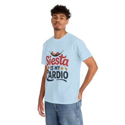 Siesta Is My Cardio Funny Mens T-Shirt Spain Humor Tee, Siesta Shirt, Siesta Culture Gift