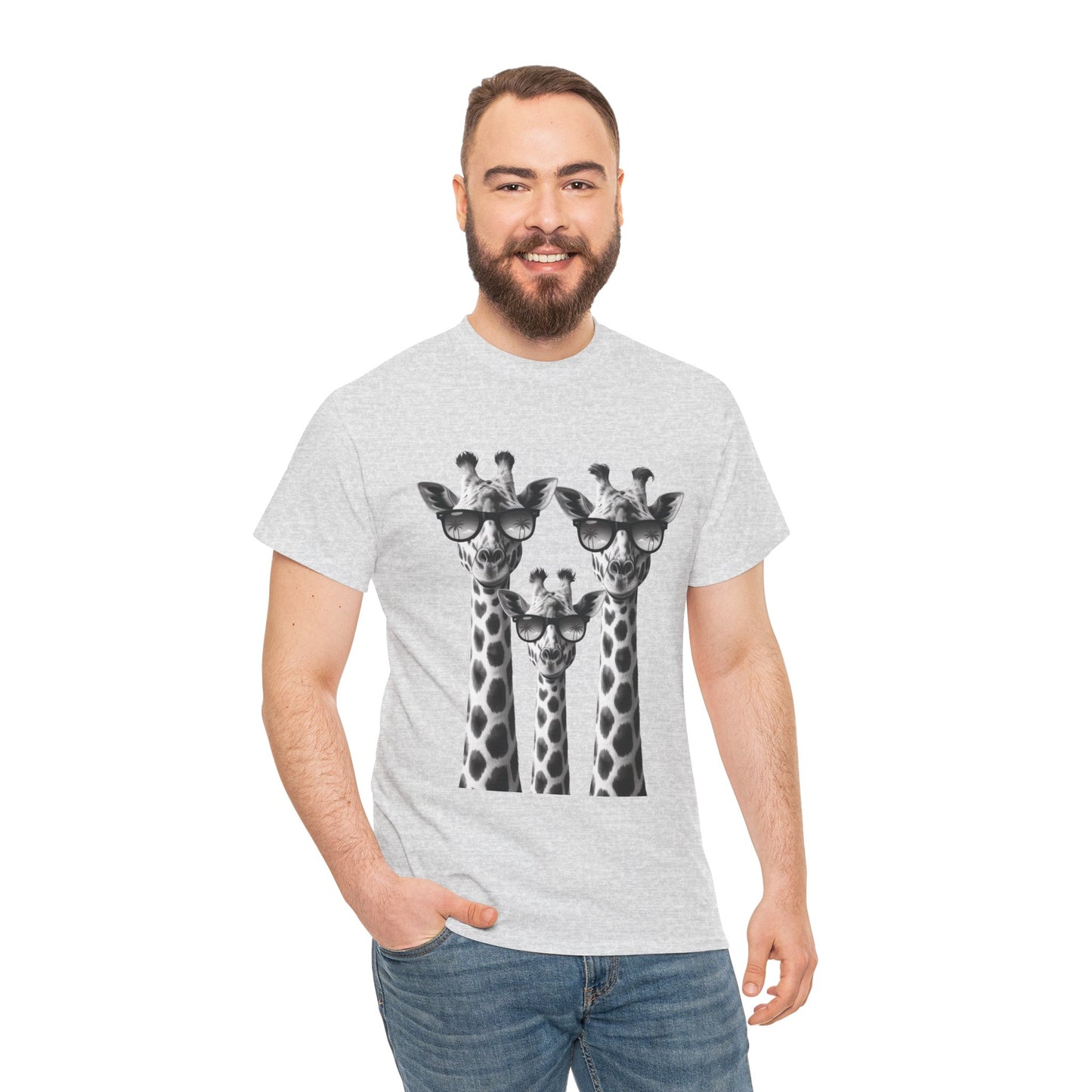 Cool Giraffes Unisex Tee, Fun Gift for Animal Lovers, Nature Enthusiasts, Safari Wildlife Lover Shirt