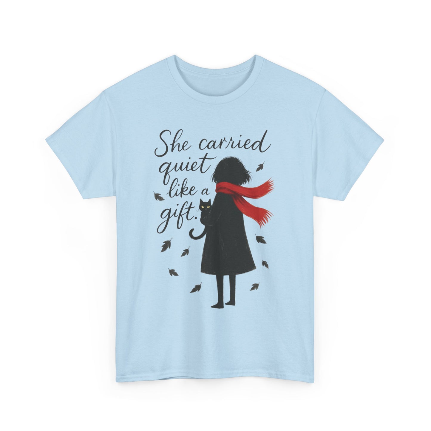 Cat Lover Womens T-Shirt, Whimsical Hand-Drawn Illustration Tee, Artistic Minimalist Gift for and Introverts, Cute Animal Apparel