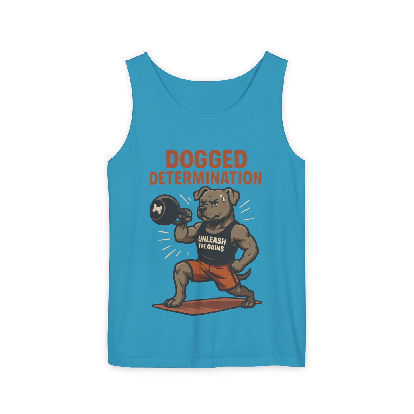 Funny Gym Dog Tank Top for Men, Workout Bulldog Graphic Tee, Fitness Motivation Shirt, Dog Lover Gift, Gym Wear, Fitness Tank Top
