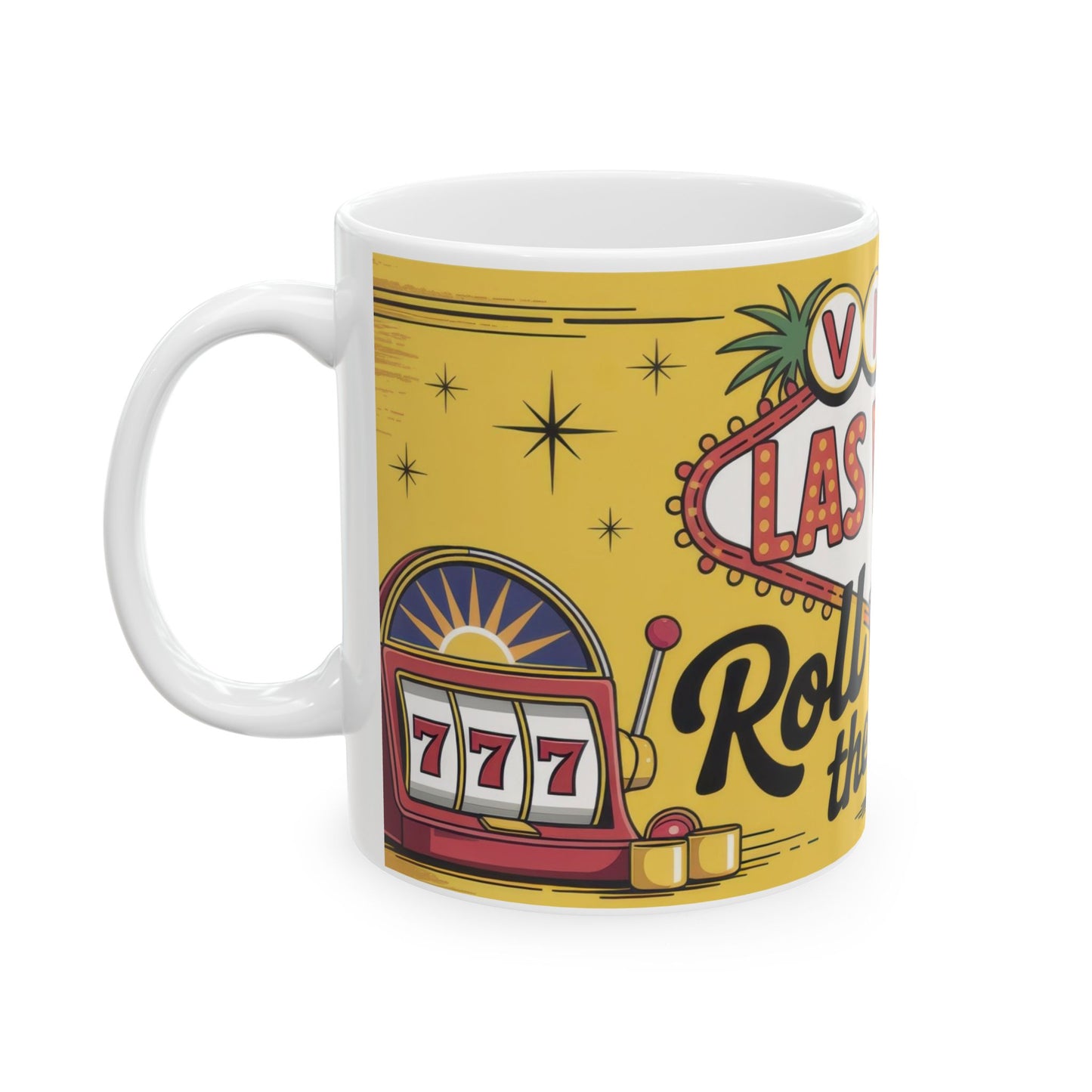 Viva Las Vegas Mug, Retro Coffee Cup, Vegas Gift for Casino Lovers & Travel Enthusiasts, Casino Theme Ceramic Mug