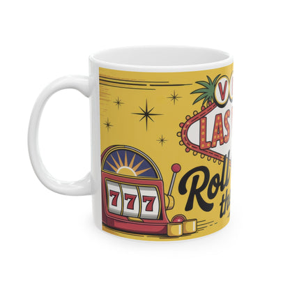 Viva Las Vegas Mug, Retro Coffee Cup, Vegas Gift for Casino Lovers & Travel Enthusiasts, Casino Theme Ceramic Mug