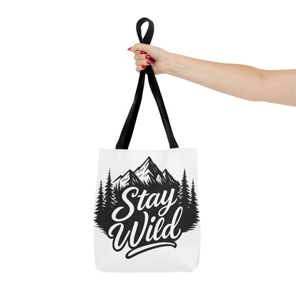 Stay Wild Tote Bag | Eco-friendly Shopping Bag, Adventure Tote, Outdoor Enthusiast Gift, Stylish Carryall, Perfect for Summer Adventures