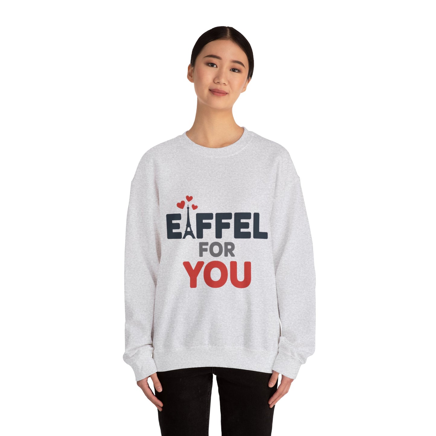 Womens Heavy Blend™ Crewneck Sweatshirt, Eiffel For You Romantic Paris Womens Sweatshirt