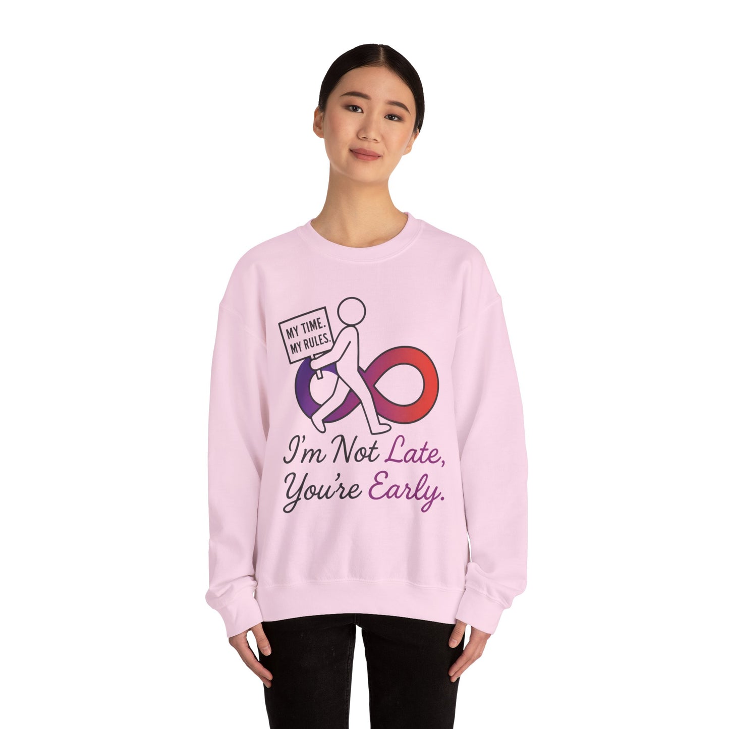 My Time, My Rules Funny Crewneck Sweatshirt, Womens Pullover, Gift for Her, Birthdays, Humor Clothing, Casual Style