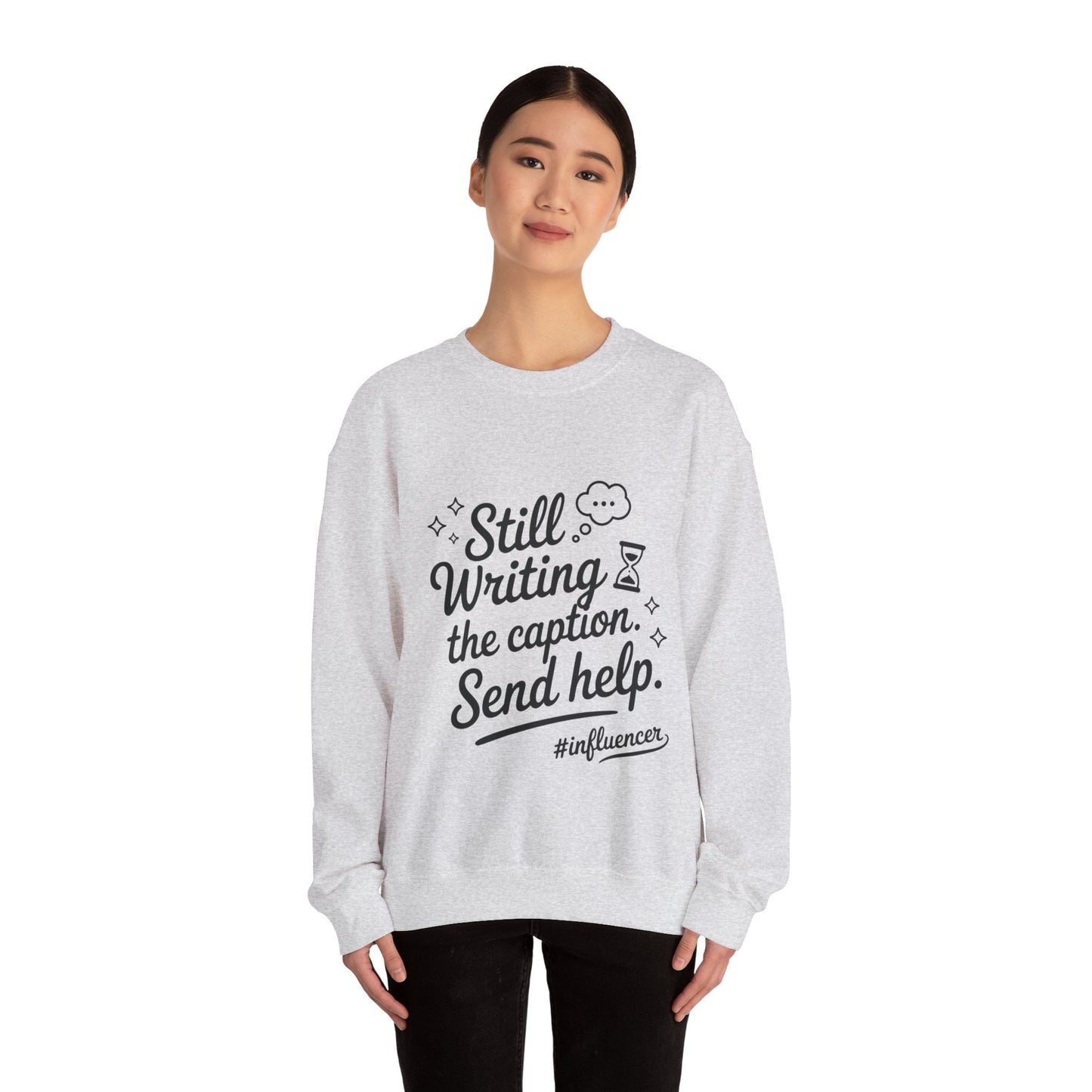 Funny Influencer Womens Sweatshirt, Cozy Oversized Crewneck, Social Media Humor Gift, Influencer Sweatshirt for Writers, social media gift