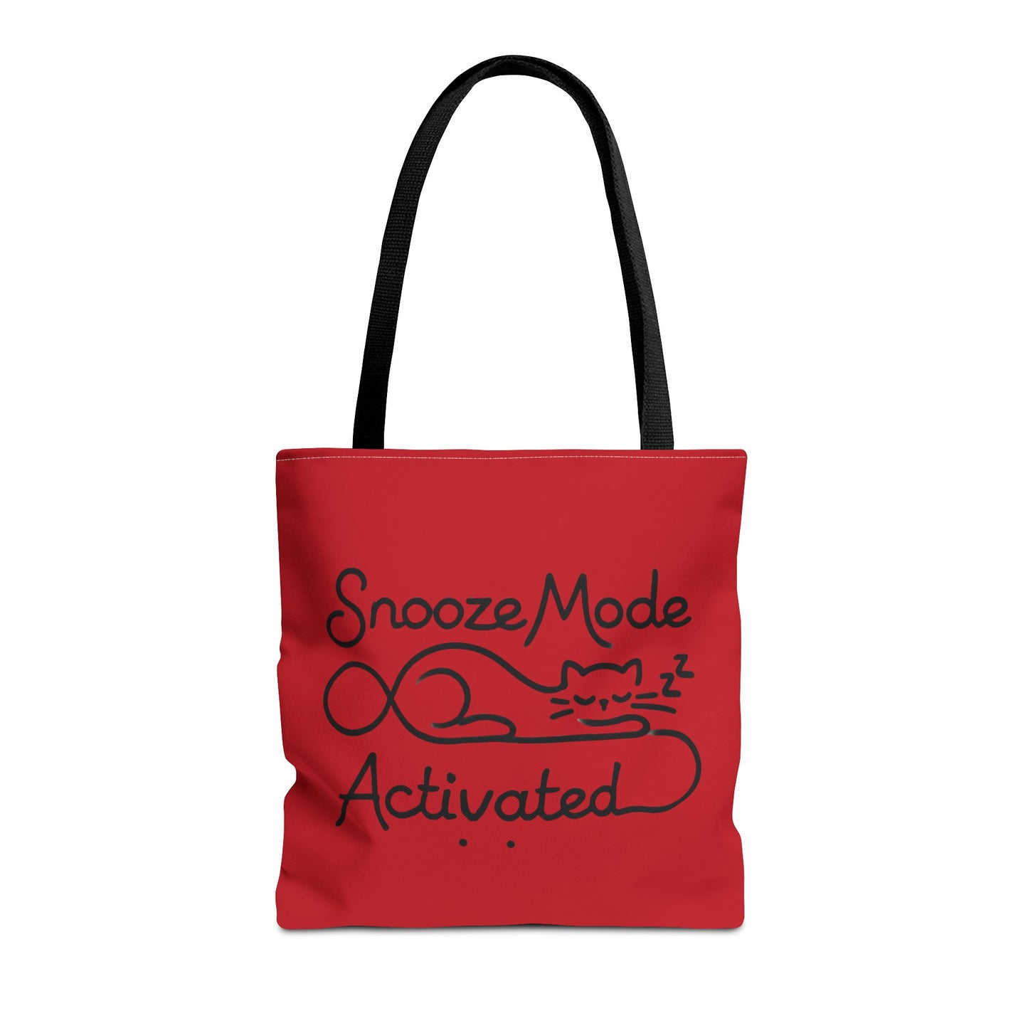 Sleepy Cat Tote Bag - Snooze Mode Activated, Cute Cat Lover Gift, Lounge Essential, Beach, Grocery, Everyday Use, Beach Weekender Bag