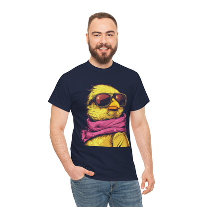 Chic Cool Chick T-Shirt, Unisex Heavy Tee, Funny Animal Tee, Trend Chick Graphic T-Shirt Gift