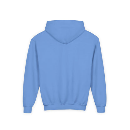 Touchdown Bunny Hoodie for Kids - Fun Easter Football Design - Youth Heavy Blend Sweatshirt - Spring Gift for Sporty Bunny Fans