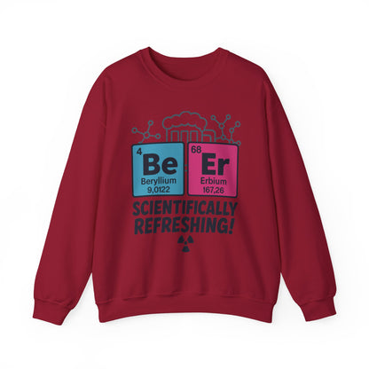 Scientifically Refreshing Beer Mens Sweatshirt, Gift for Beer Lovers, Science-Inspired Apparel, Perfect for Parties and Gatherings