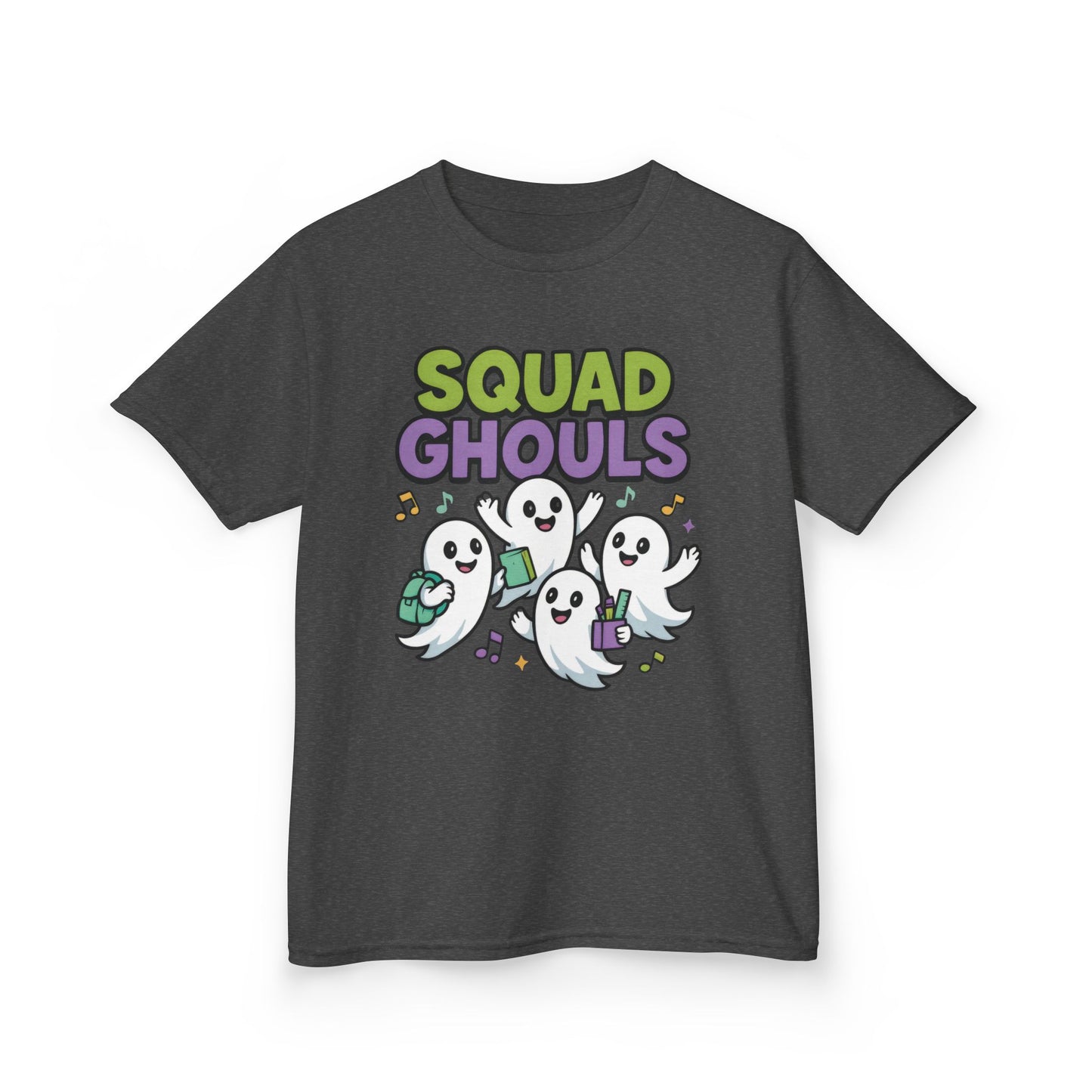 Kids Squad Ghouls T-Shirt, Cute Ghost Friends School Shirt, Halloween Back to School Tee for Boys & Girls