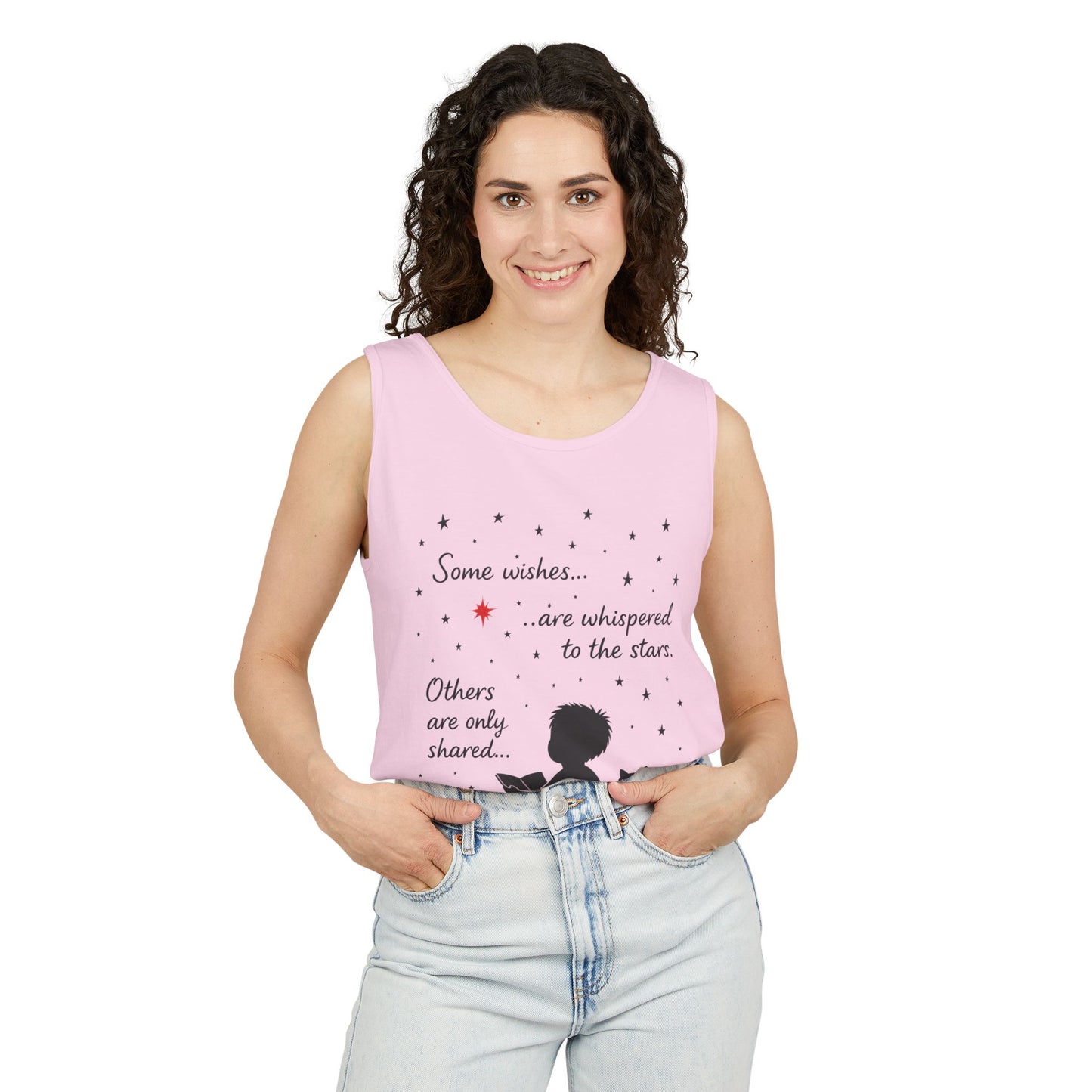 Whimsical Cat Lover's Tank Top, Inspirational Quote Top, Womens Garment-Dyed Summer Shirt, Gifts for Cat Moms, Casual Wear, Pet [...]