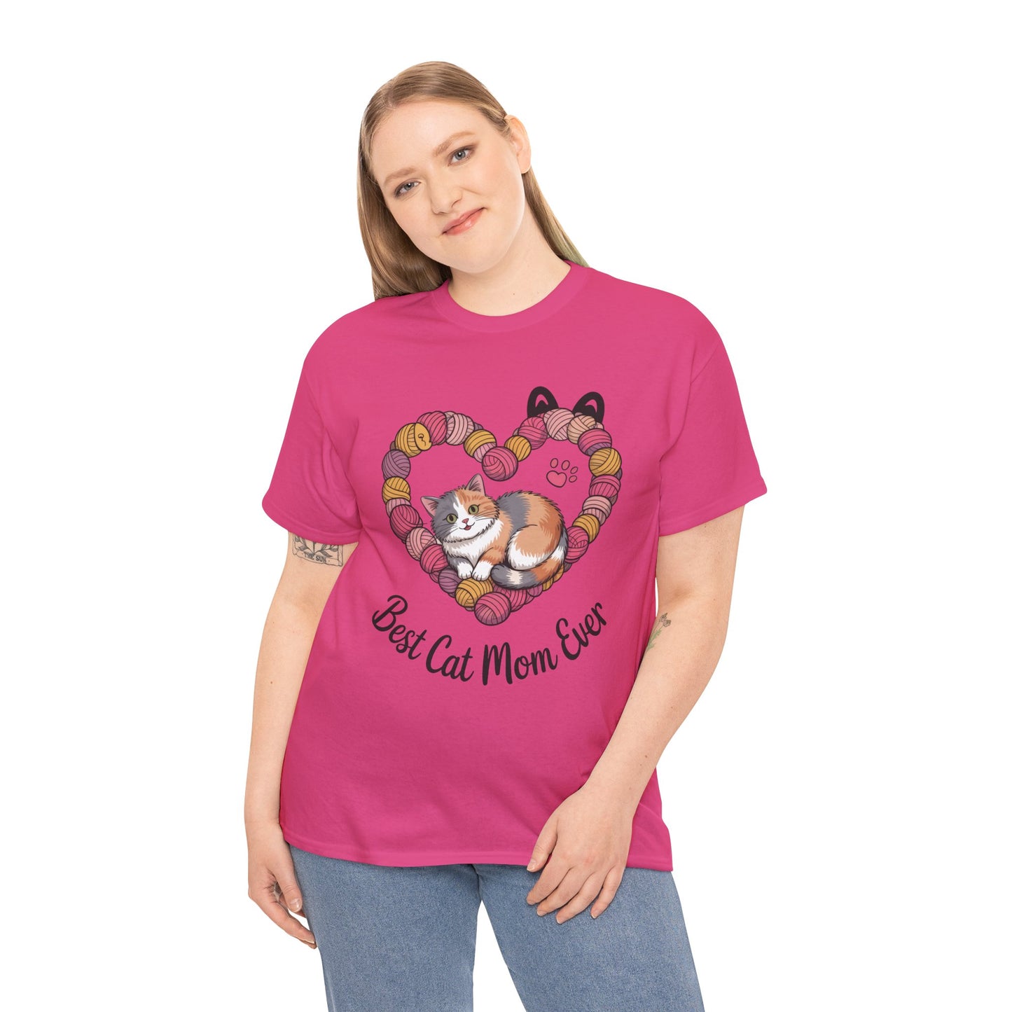 Best Cat Mom Ever T-Shirt, Cat Lover Gift, Pet Mom Shirt, Funny Animal Apparel, Cute Gift for Cat Moms, Gift for Cat Lovers, Kitty Mom Shirt