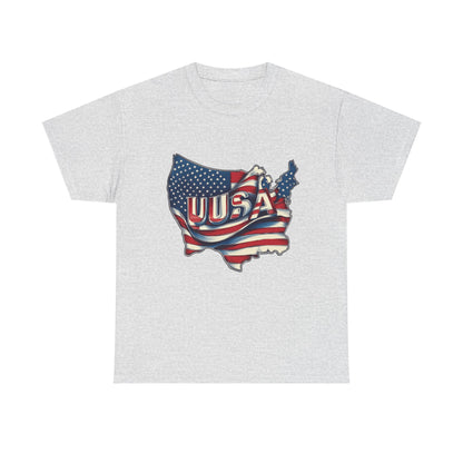 Patriotic Unisex Tee - USA Flag Design, Perfect for Independence Day, 4th of July, Gifts, Casual Wear, Festival