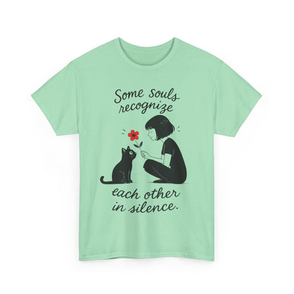 Cat Lover's Heavy Cotton Tee, Cute Cat Shirt, Pet Owner Gift, Animal Lover Apparel, Birthday Gift for Her, Women's Cotton T-Shirt, Cat Lover