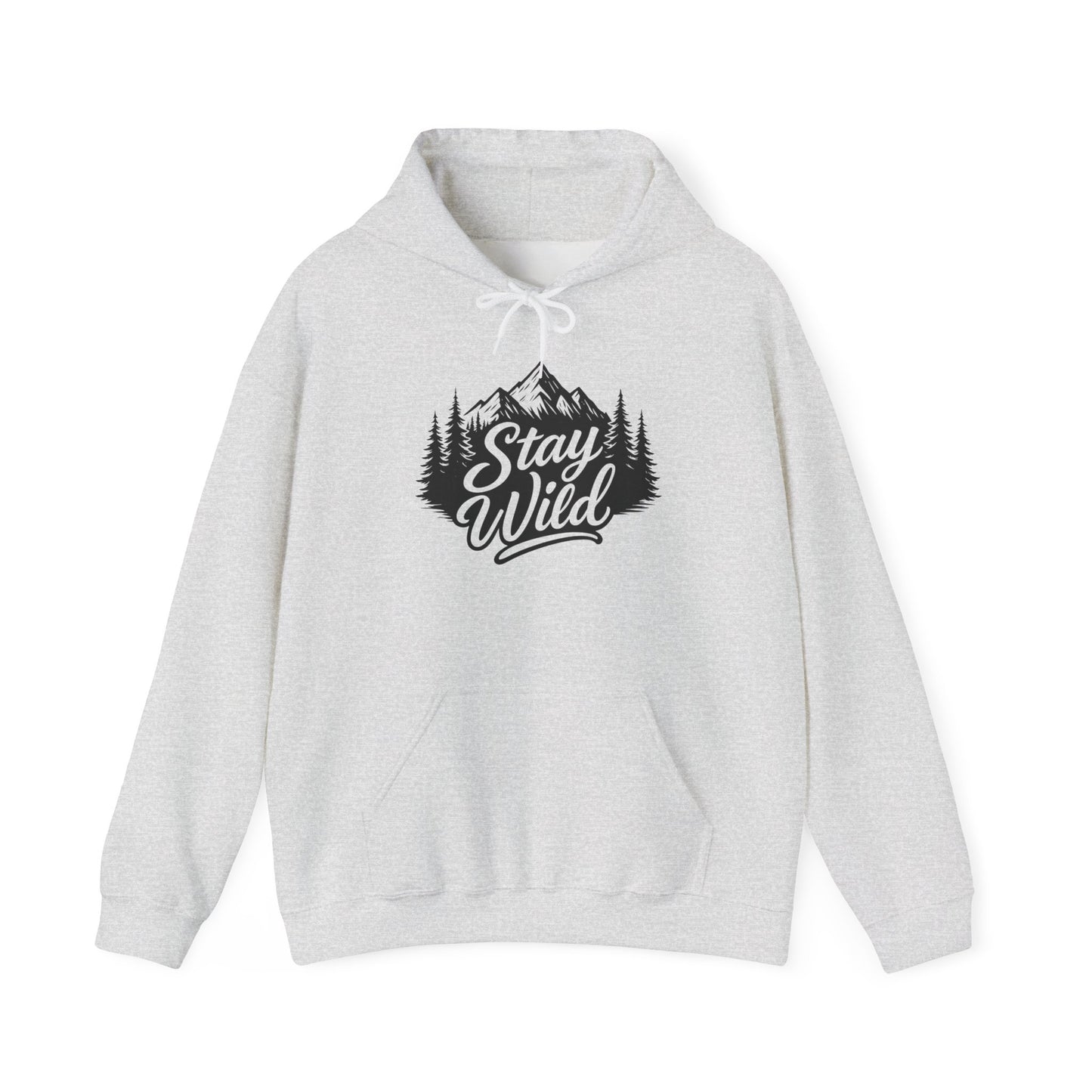 Stay Wild Hoodie, Nature Lover Unisex Pullover, Mountain Adventure Hiking Sweatshirt, Outdoorsy Gift for Him Her