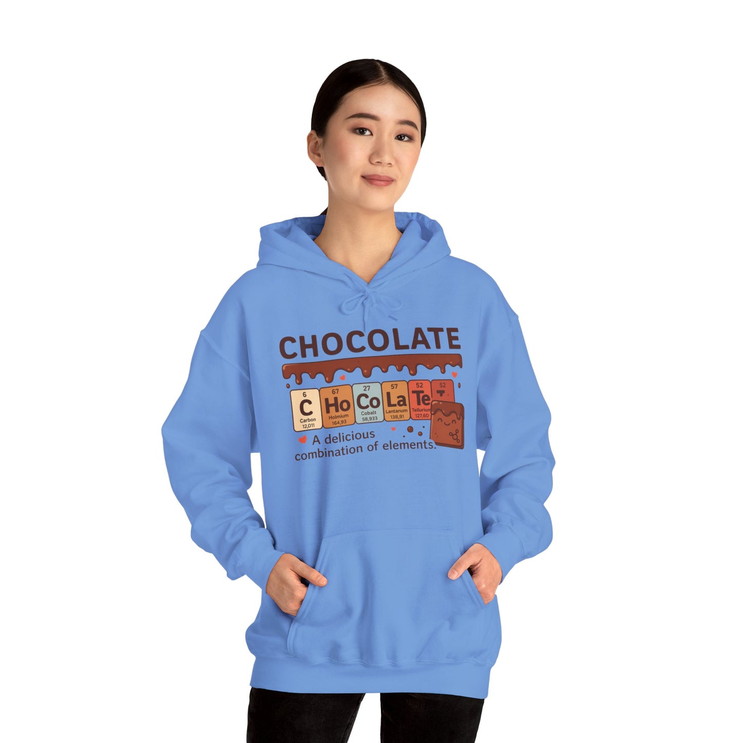 Chocolate Lover's Comfort Hoodie, Perfect Gift for Chemistry Lovers, Casual Wear, Sweet Treats Enthusiasts, Birthdays, Chemistry Students