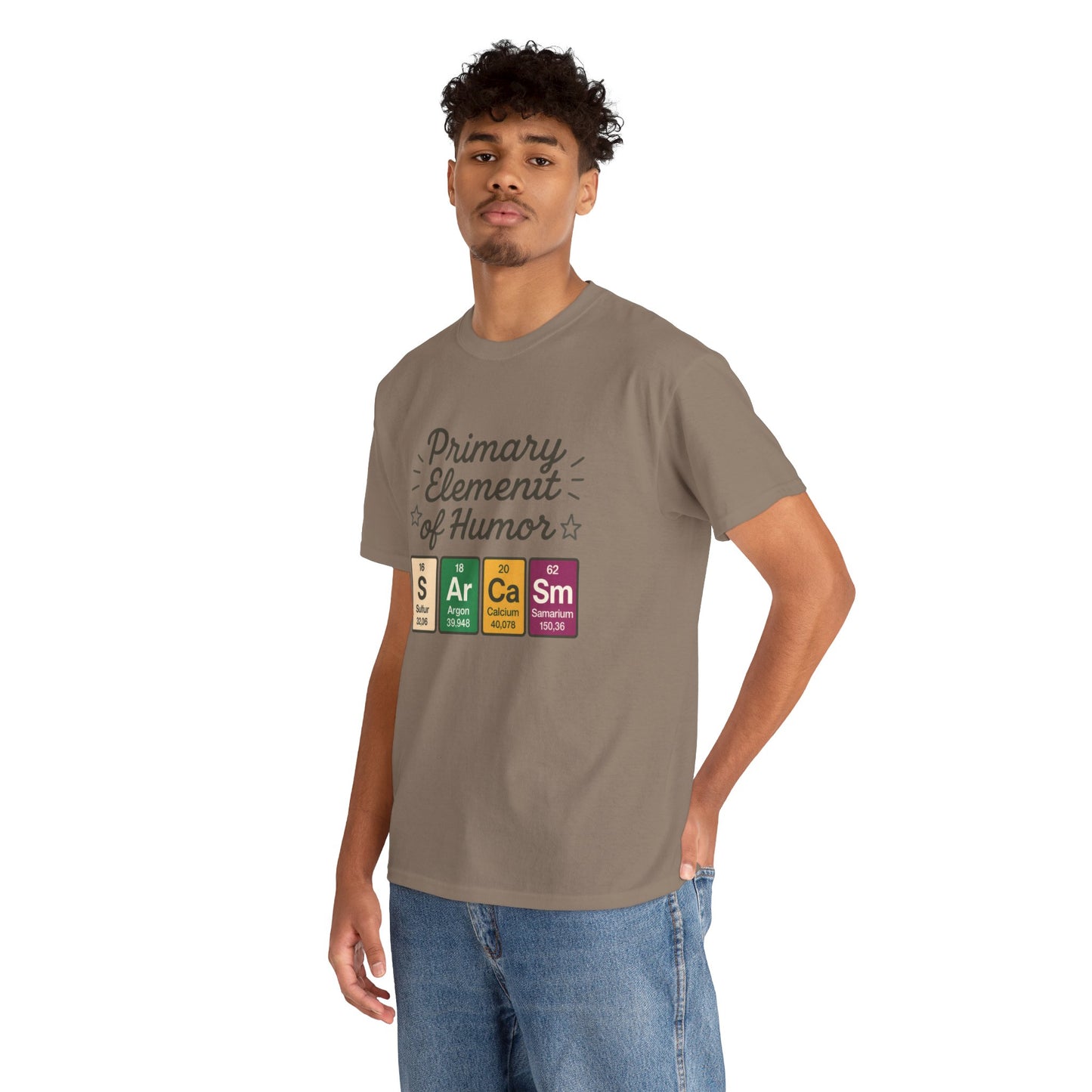 Funny Mens Science T-Shirt, Sarcasm Element of Humor Tee, Periodic Table Nerd Shirt for Him, Humor T-Shirt, Periodic Table Chemistry Humor