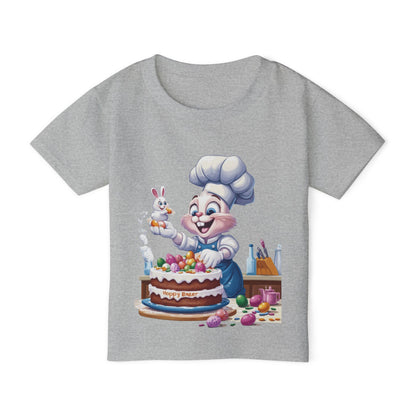Bunny Chef Toddler T-Shirt, Cute Easter Apparel, Kids Baking Shirt, Toddler Gifts, Spring Outfits, Happy Bunny Design, Easter Cake Shirt