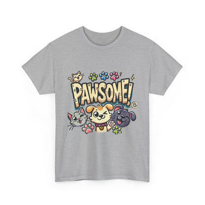 Pawsome Pets Unisex Heavy Cotton Tee, for Pet Lovers, Animal Enthusiasts, Gift for Animal Lovers, Cute Pet Shirt, Fun Animal Tee