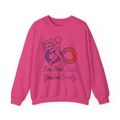 My Time, My Rules Funny Crewneck Sweatshirt, Womens Pullover, Gift for Her, Birthdays, Humor Clothing, Casual Style