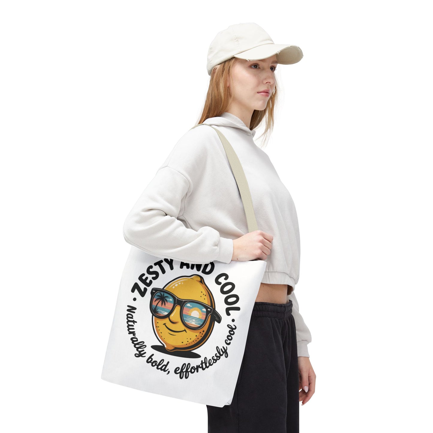 Zesty Lemon Tote Bag - Fun & Bold Carry-All for Everyday Use, Summer, Beach Days, Gifts, Eco-Friendly Shopping, Large Tote Bag