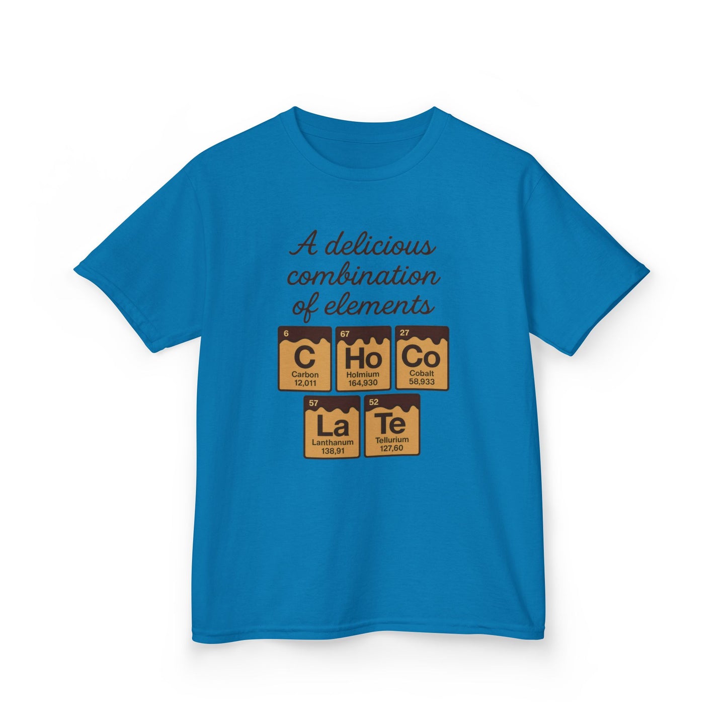Funny Chocolate Science Young Girl T-Shirt, Choco-LaTe Element Shirt, Sweet Science Gift, Children's Gift, Birthday Party