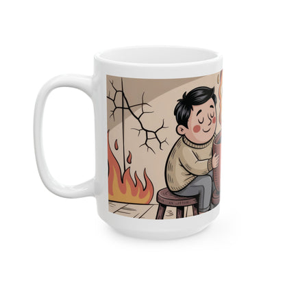 Funny Sarcastic Coffee Mug, Its a Beautiful Day Somewhere, Dark Humor Cup, Chaos Comfort Mug, Ironic Gift for Overthinkers, Optimism Cup