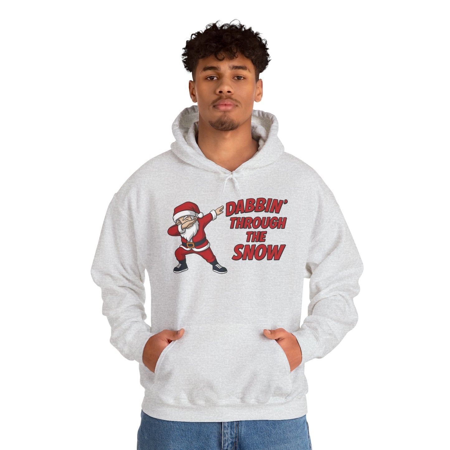 Dabbin Santa Men's Christmas Hoodie, Funny Holiday Sweatshirt
