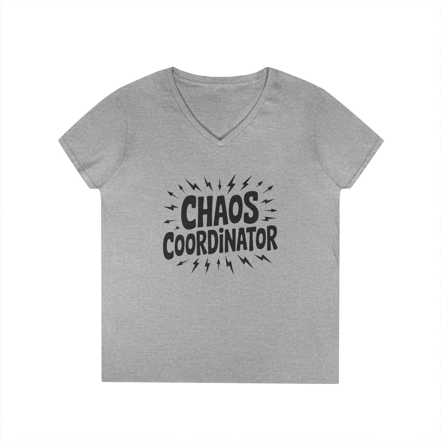 Chaos Coordinator Ladies' V-Neck T-Shirt, Funny Gift for Moms, Mother's Day Gift, Teacher Shirt, Casual Graphic Tee, Women's Gift Idea