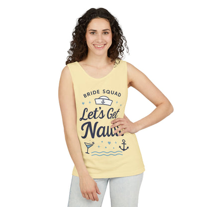 Lets Get Nauti Tank Top, Nautical Bachelorette Party Tee, Bride Squad Gift, Bridesmaid Hen Party Top, Fun Nautical Wedding Shirt