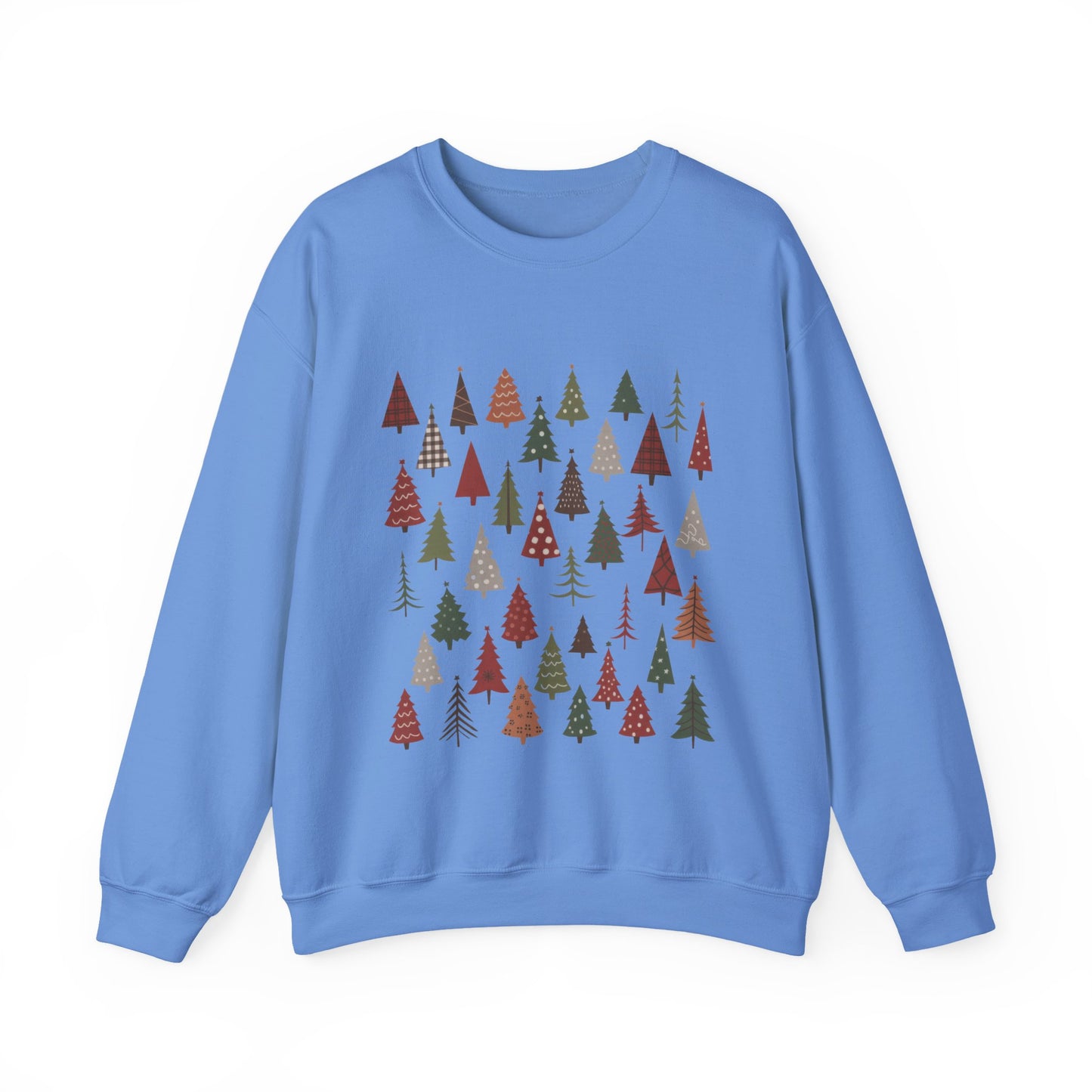 Minimal Christmas Tree Sweatshirt, Rustic Holiday Pullover