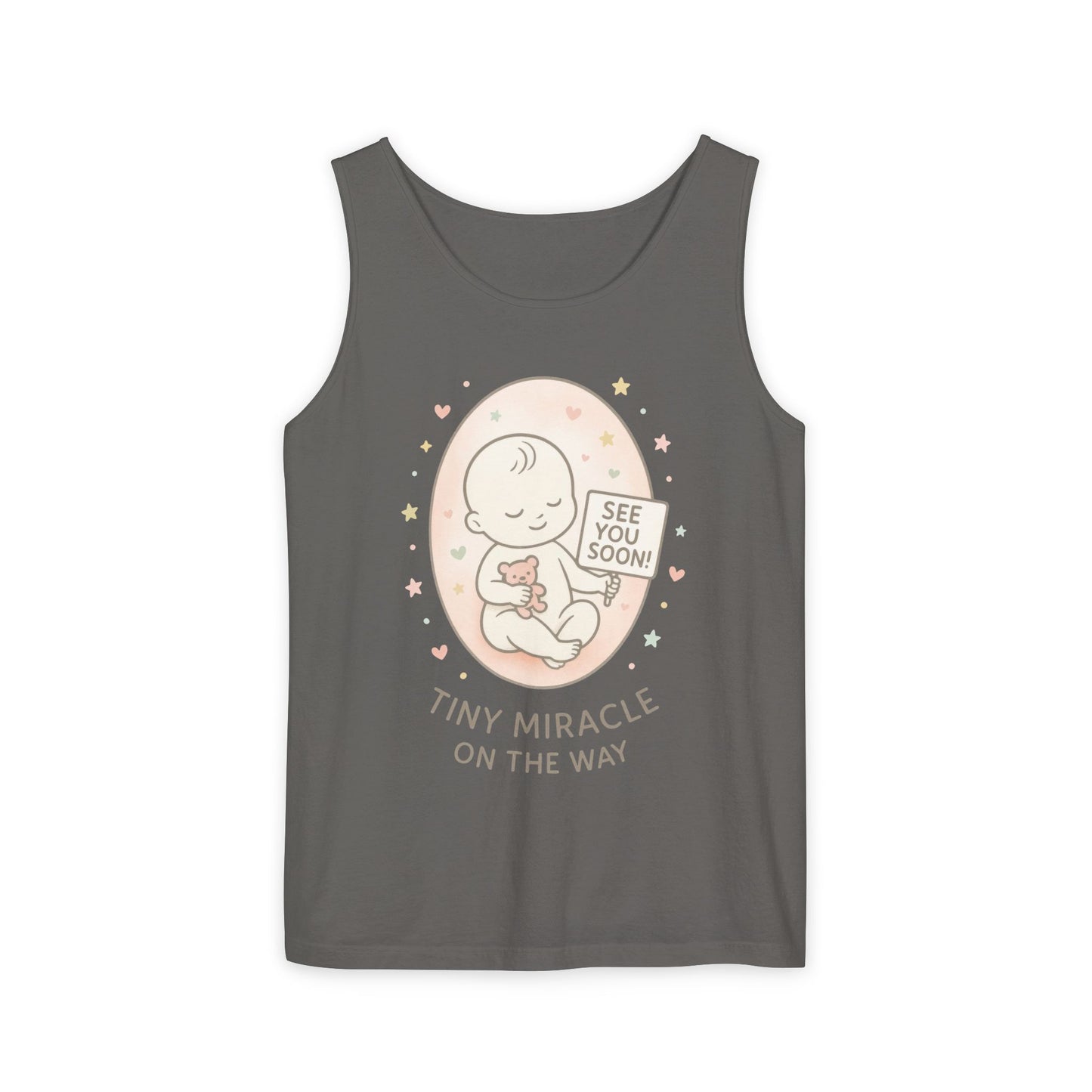 Coming Soon Maternity Tank Top, Cute Baby Pregnancy Announcement Shirt, Expecting Mom Gift, Gender Reveal Tee, Baby Shower Gift