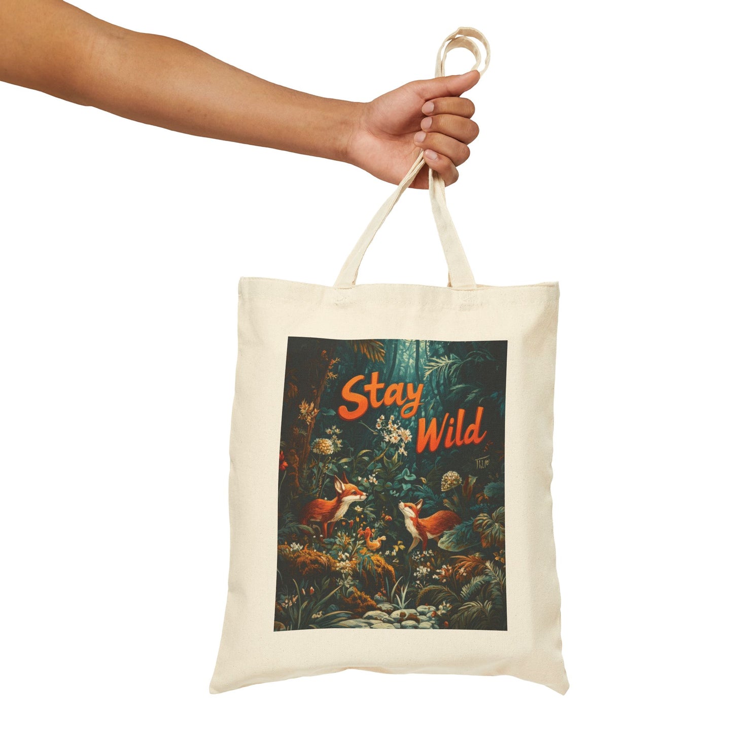 Stay Wild Tote Bag, Eco-Friendly Bag, Trendy Shopper, Nature Lover Gift, Summer Tote, Sustainable Fashion
