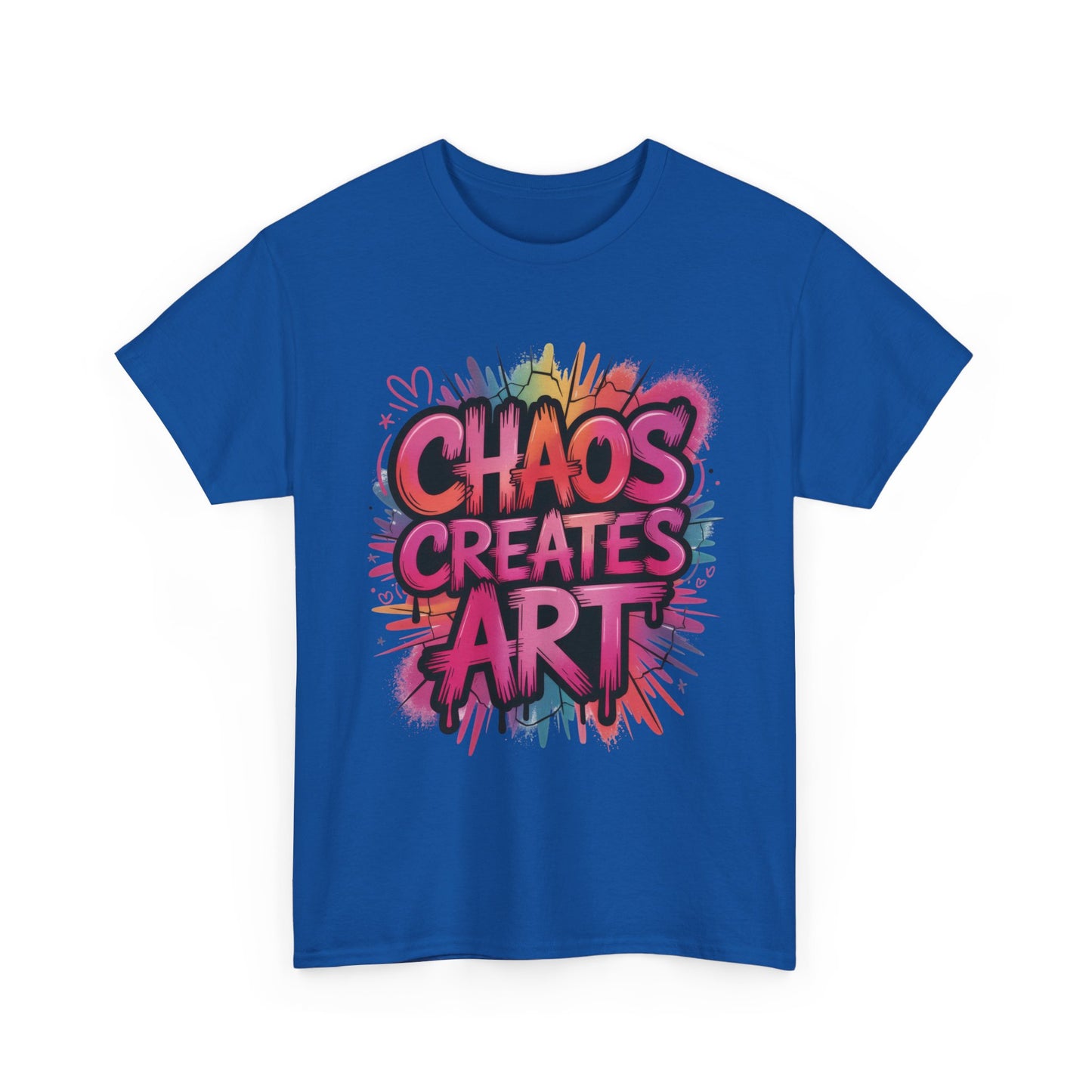 Chaos Creates Art Colorful Graffiti Womens Graphic Tee, Graffiti Shirt, Streetwear Tee
