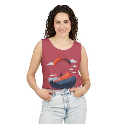 Adventure-Inspiring Fly Beyond Limits Unisex Tank Top, Summer Casual Wear, Outdoor Enthusiast Gift, Travel Apparel, Motivational Gift
