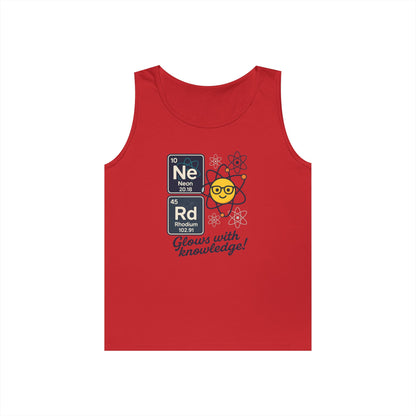 Nerd Tank Top for Men, Funny Science Shirt, Periodic Table Sleeveless Tee, Geeky Workout Shirt, Gift for Teachers, gift for Science Events