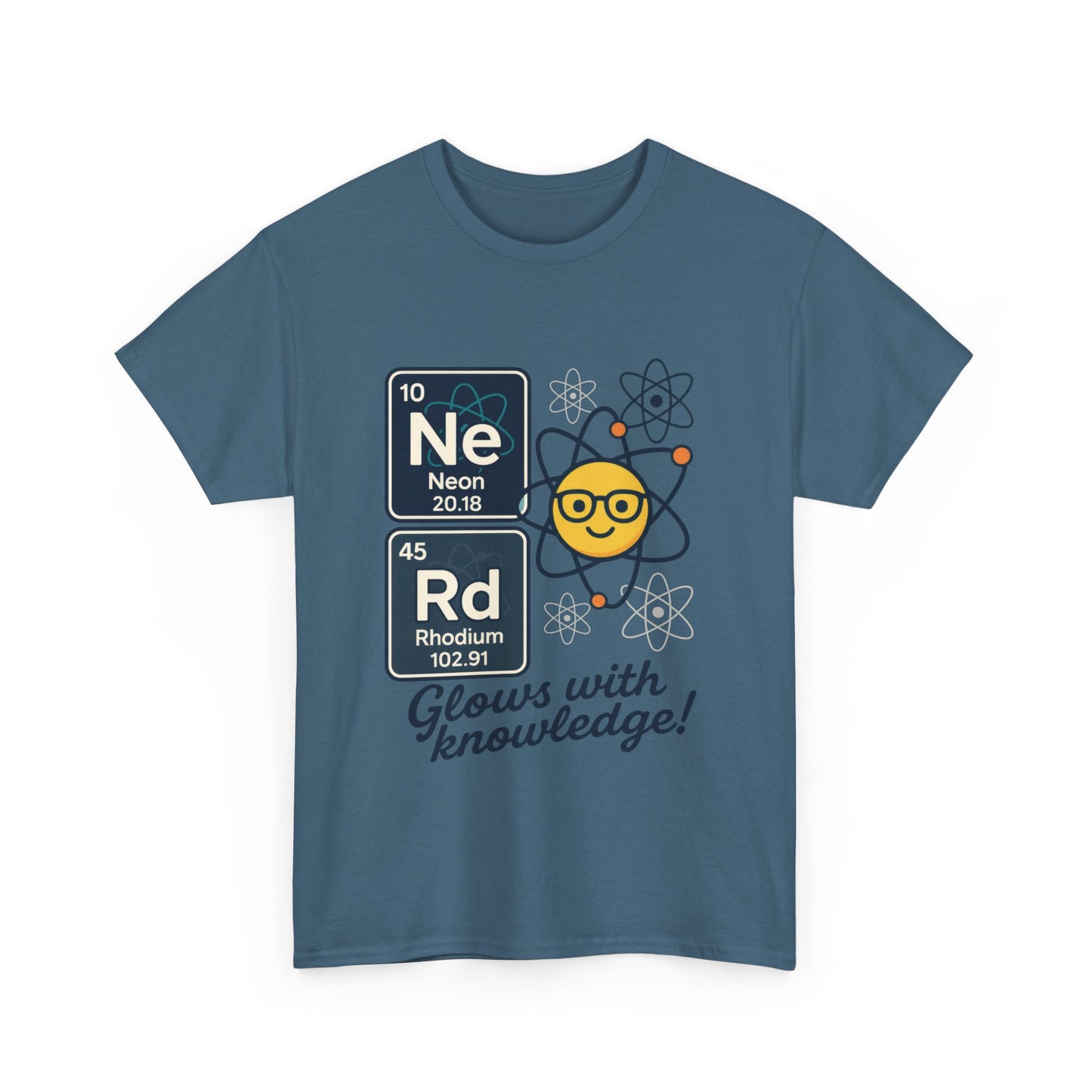 Funny Mens Nerd T-Shirt, NeRd Periodic Table Shirt, Glowing Knowledge Tee, Science Lover Gift, Chemistry Shirt, STEM Apparel, Science Tee