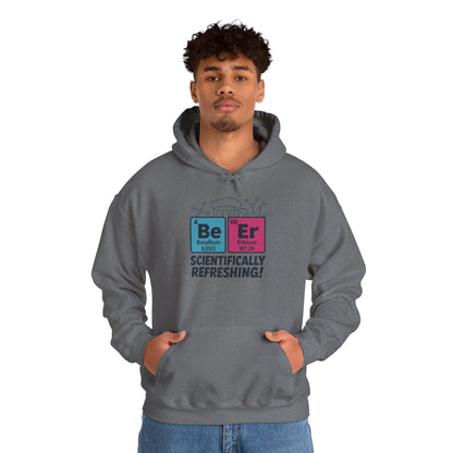 Scientifically Refreshing Beer Mens Hoodie, Gift for Beer Lovers, Science-Inspired Apparel, Perfect for Parties and Gatherings
