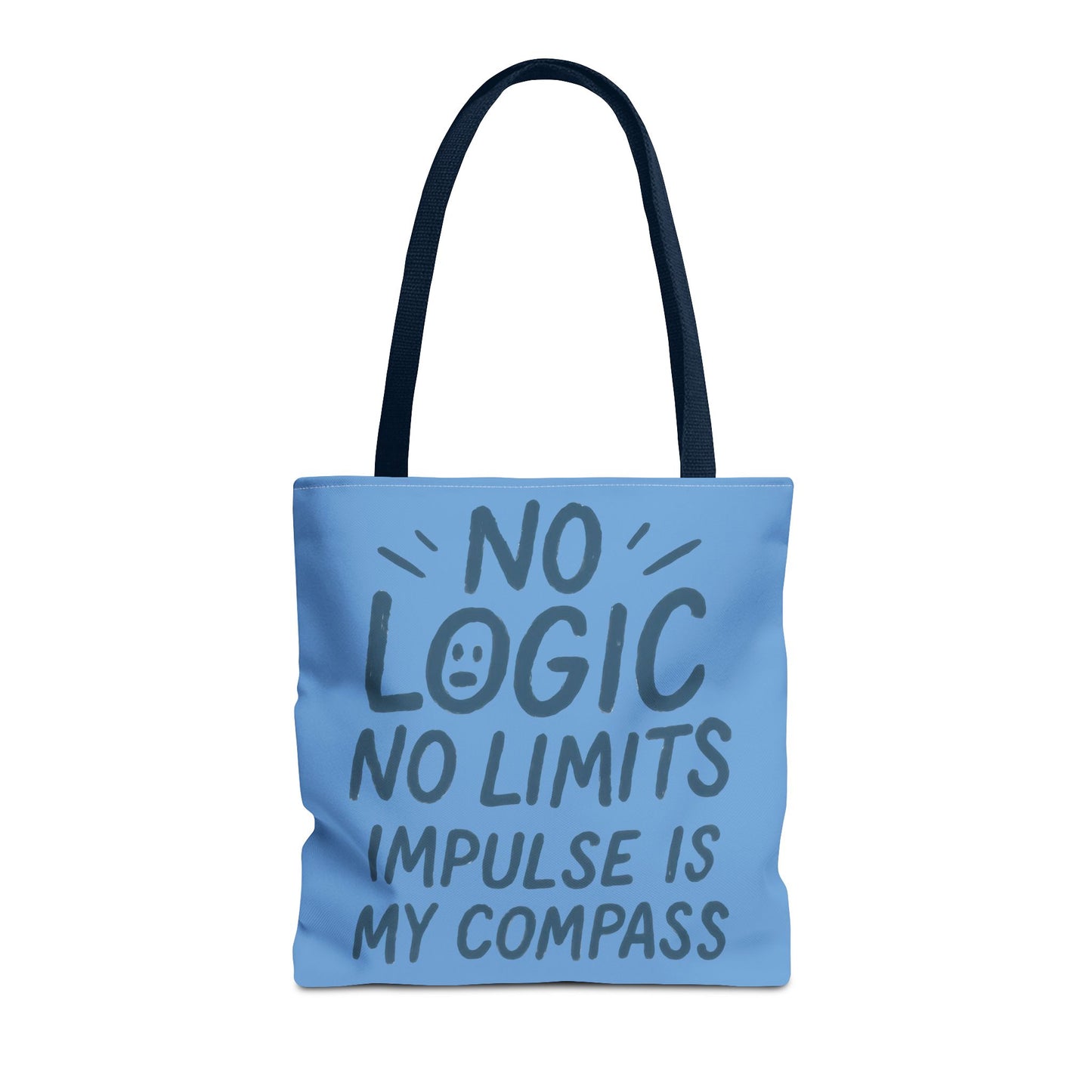 Impulse Is My Compass Tote Bag, Motivational Tote, Reusable Shopping Bag, Perfect Gift for Friends, Everyday Carry, Eco-Friendly